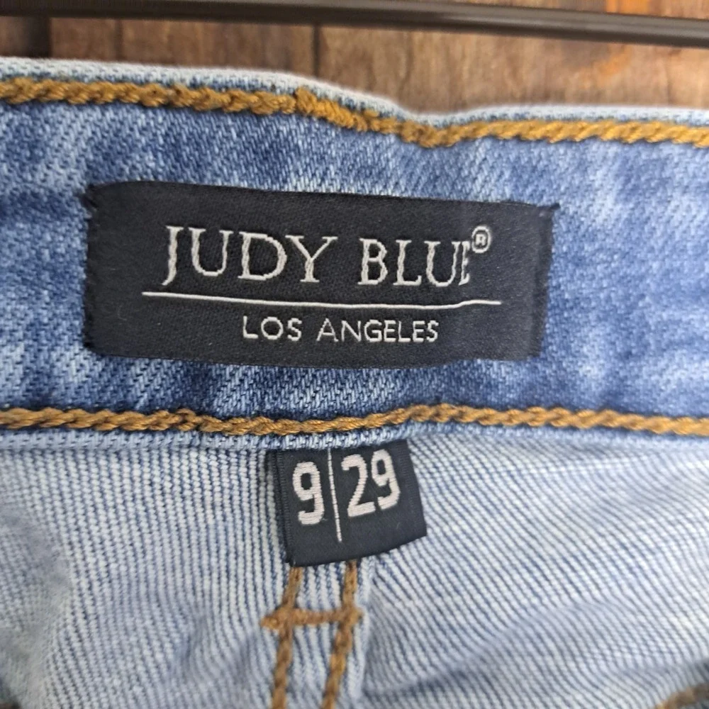 Western Americana Flare Boho Festival Judy Women's Blue Jeans Size 9/29 Boot Cut